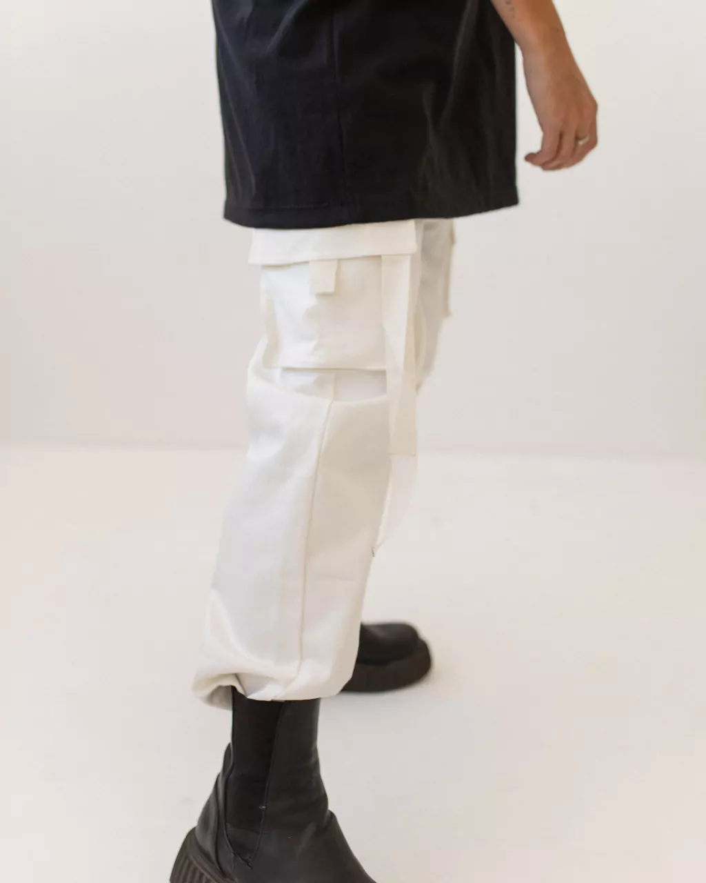 Cargo wide leg Bailecito- crudo - Imagen 4