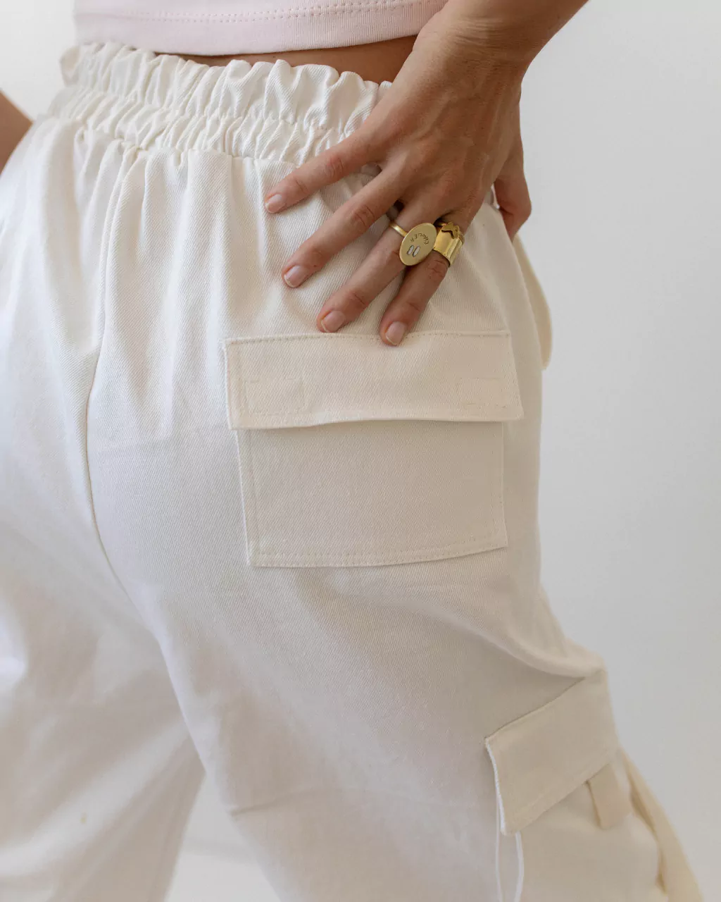 Cargo wide leg Bailecito- crudo - Imagen 5