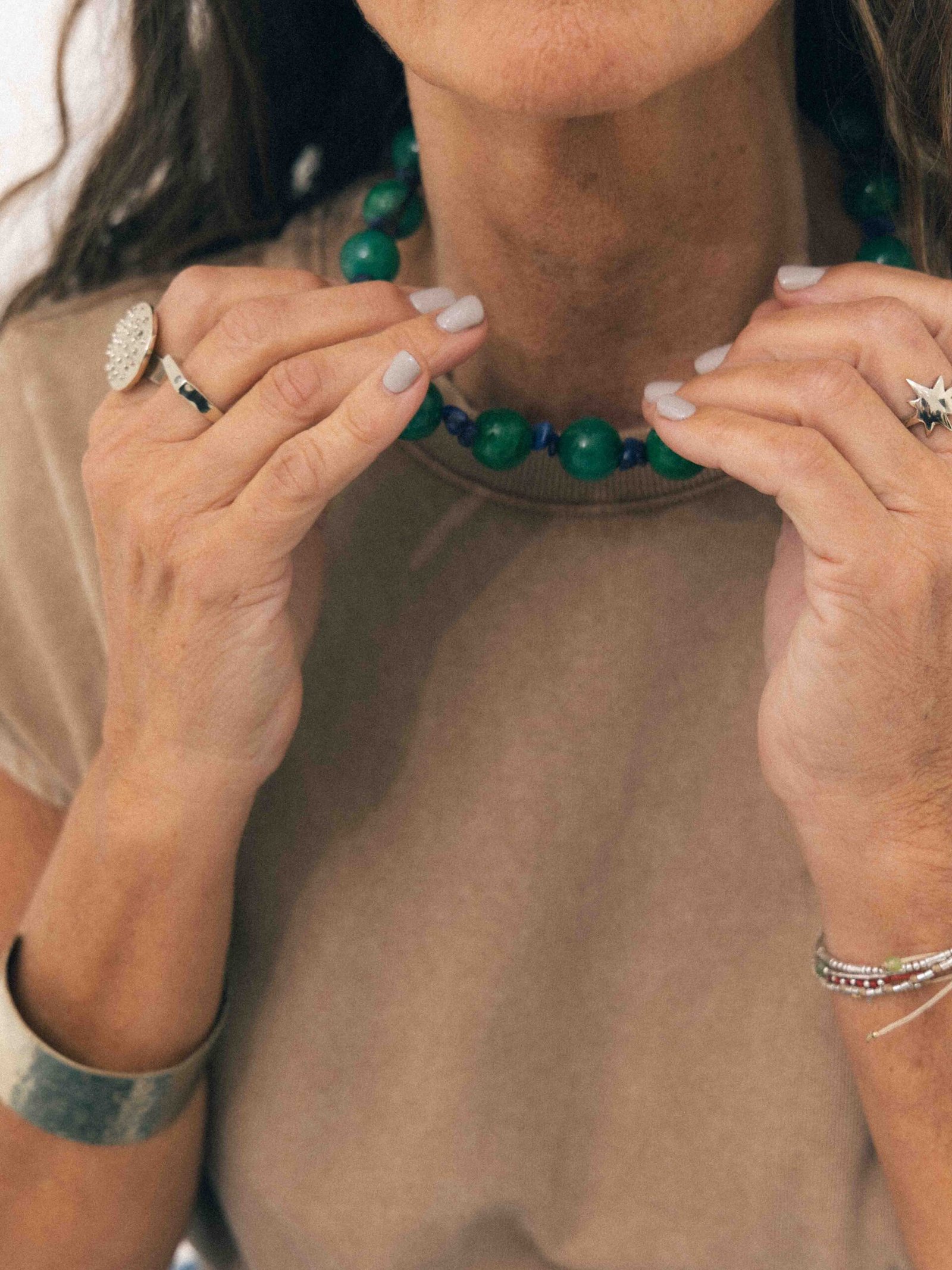 Collar piedras naturales - grandes - Imagen 7